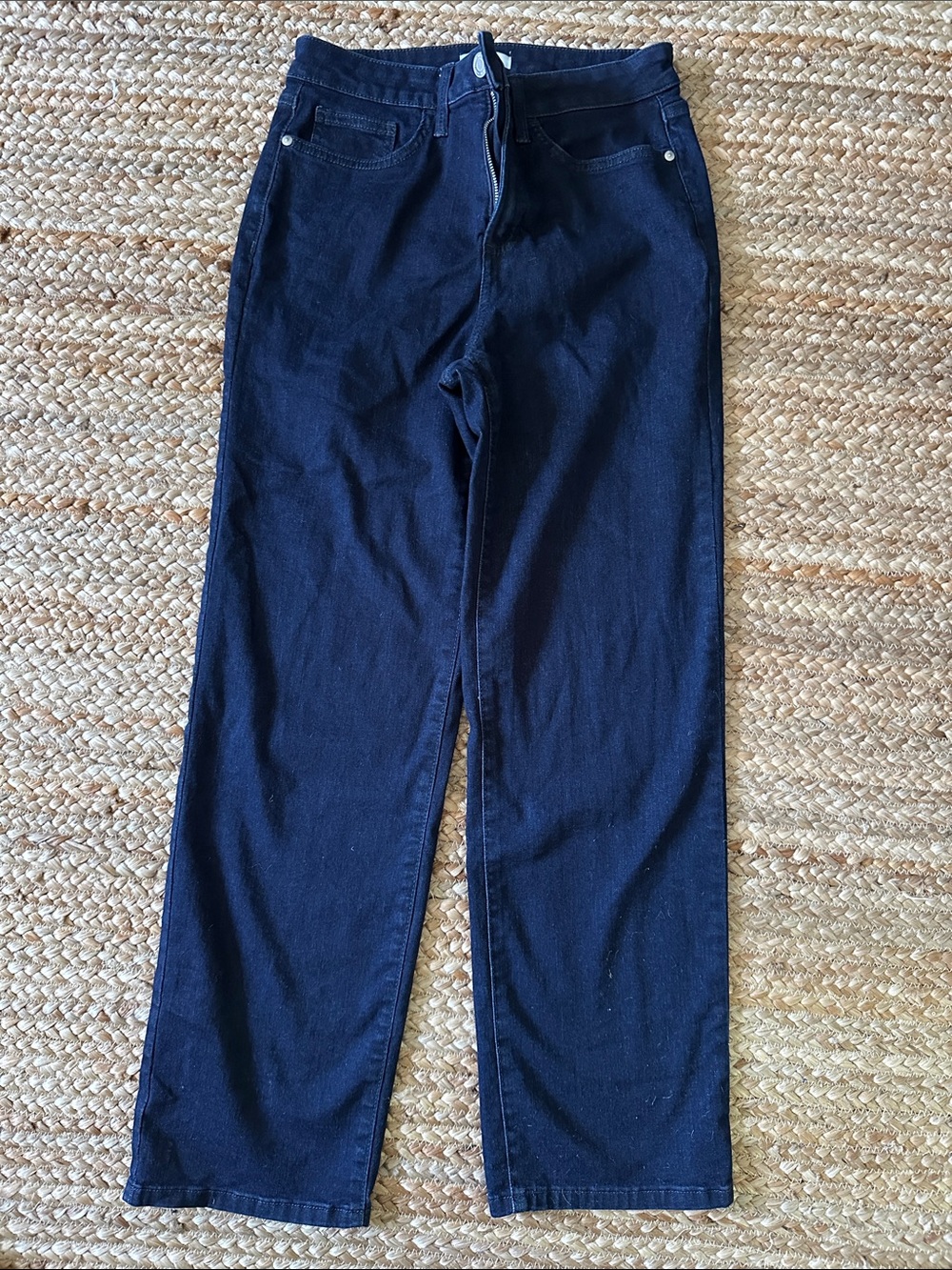 LC Lauren Conrad Dark Blue Straight-Leg Jeans